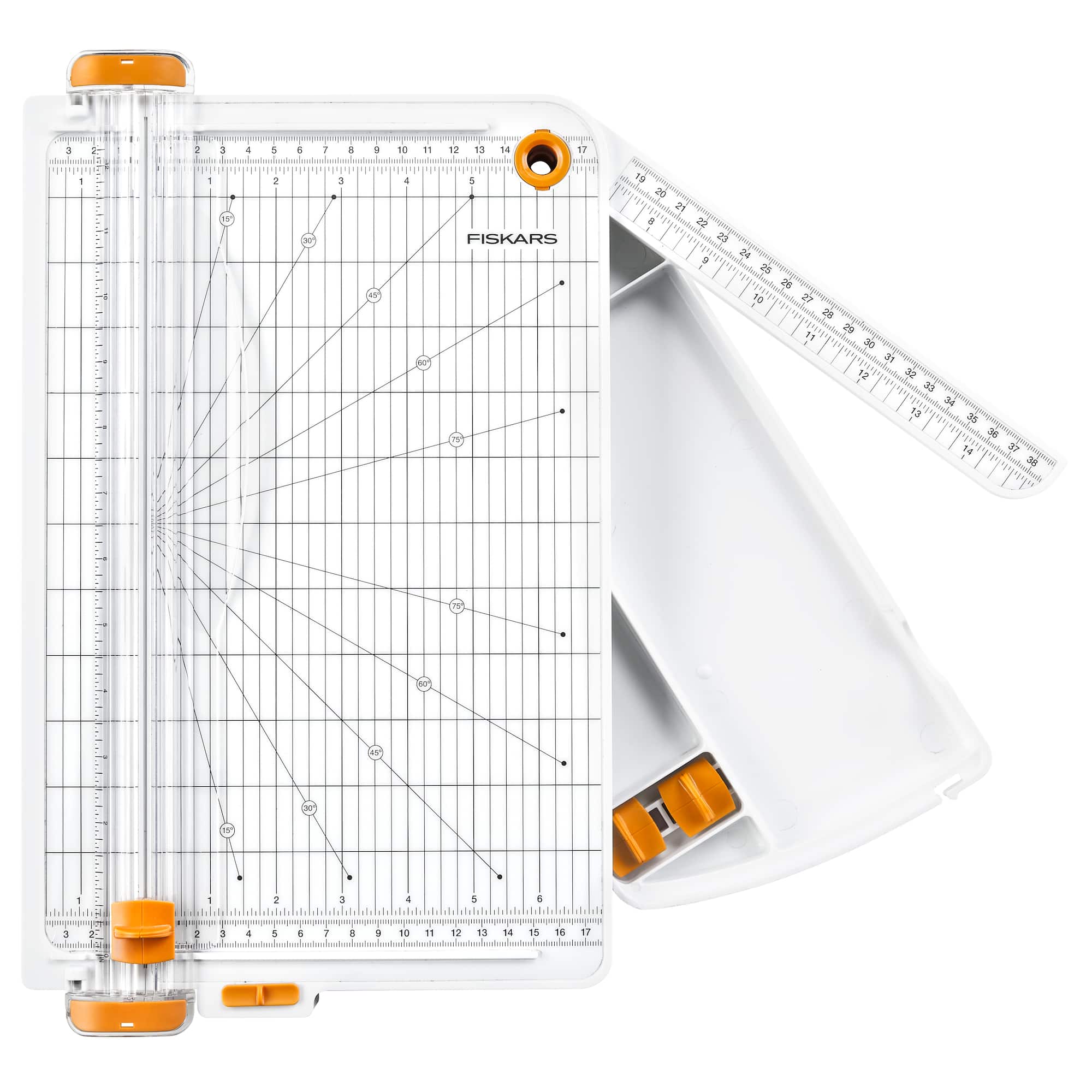 Fiskars® SureCut™ Deluxe Trimmer with Built-In Storage